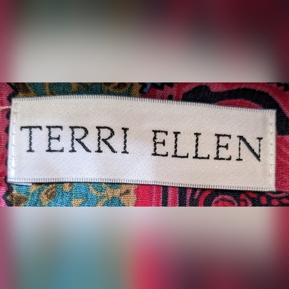 New Terry Allen long sleeve printed blazer jacket with removable insert, TF - Picture 6 of 7